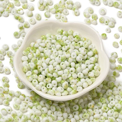 Baking Paint Glass Seed Beads SEED-F006-01A-07-1