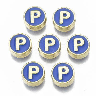Alloy Enamel Beads ENAM-S122-028P-NR-1