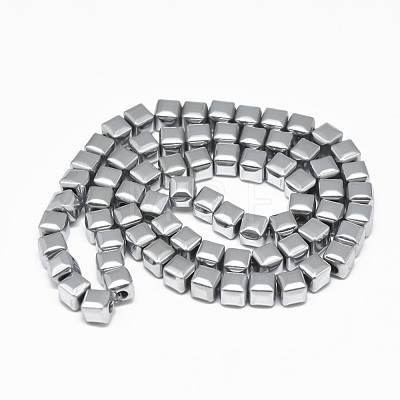 Electroplate Non-magnetic Synthetic Hematite Beads Strands G-T061-35A-1