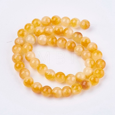 Two Tone Natural Jade Bead Strands G-R165-8mm-M1-1