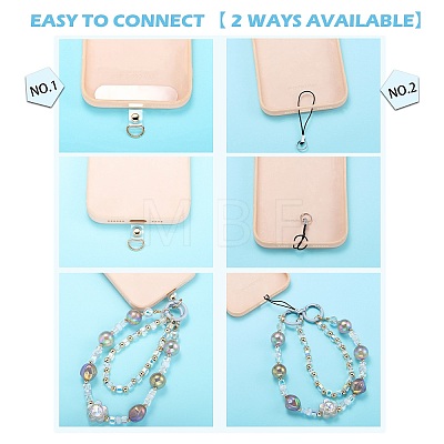 1Pc Acrylic Beaded Mobile Straps AJEW-SZ0002-82C-1