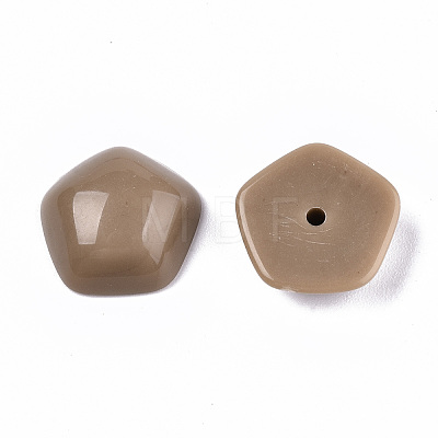 Mixed Opaque & Transparent Resin Beads RESI-T048-04-1