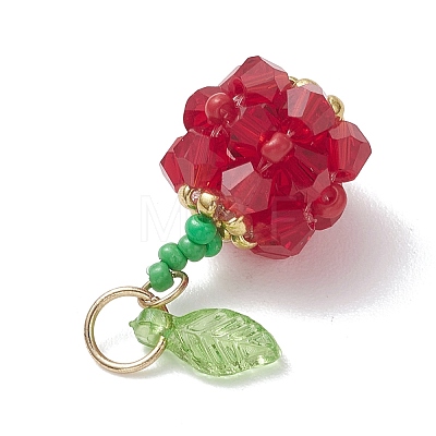 Glass Pendants PALLOY-MZ01248-04-1