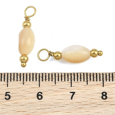 Natural Freshwater Shell Pendants SH-CBA5EEC-01G-1