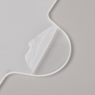 Custom Flower Shape Plastic Thread Holder Card TOOL-WH0135-05-1