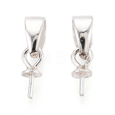 925 Sterling Silver Cup Peg Bails STER-T009-23S-1