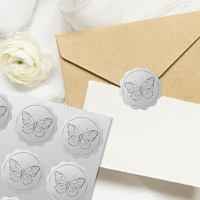 34 Sheets Custom Silver Foil Embossed PET Picture Sticker DIY-WH0528-020-1