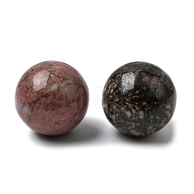 Natural Rhodonite No Hole Sphere Beads G-I367-05-13-1