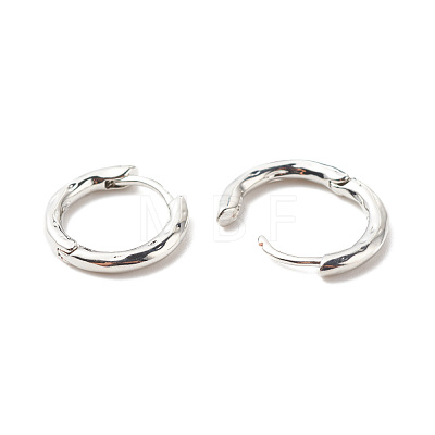Brass Tubular Hoop Earrings for Women EJEW-G306-01P-1