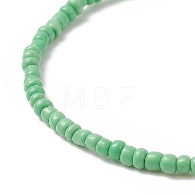 Glass Seed & Plastic Pearl Beaded Stretch Bracelet for Women BJEW-JB09226-1