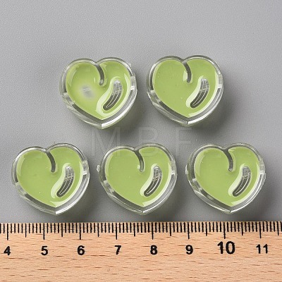 Transparent Enamel Acrylic Beads TACR-S155-004D-1