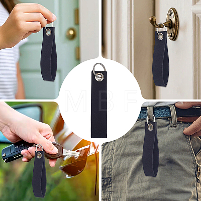 30Pcs Non-Woven Fabric Keychains KEYC-SP0001-64A-1