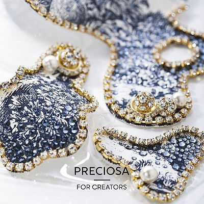 Preciosa® MAXIMA Crystal Round Stones Y-PRC-RBSS45-60010-1