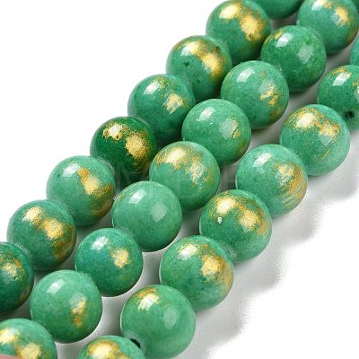 Natural Mashan Jade Beads Strands G-F670-A02-10mm-1