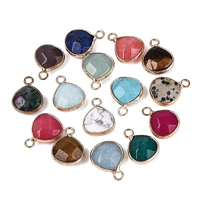 Natural & Synthetic Mixed Stone Pendants G-N371-19G-1