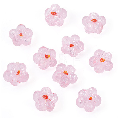 10Pcs Transparent Handmade Bumpy Lampwork Beads LAMP-TADJ0001-48E-1