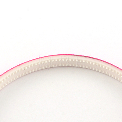 Plain Headwear Hair Accessories Plastic Hair Band Findings OHAR-S187-M-1