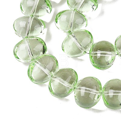 Transparent Electroplate Glass Beads Strands EGLA-N012-06C-1