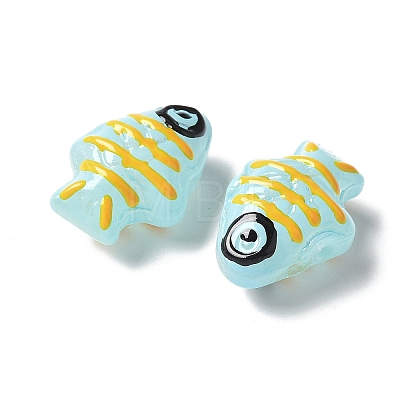 Baking Paint Glass Enamel Beads BLOW-D300-04C-1