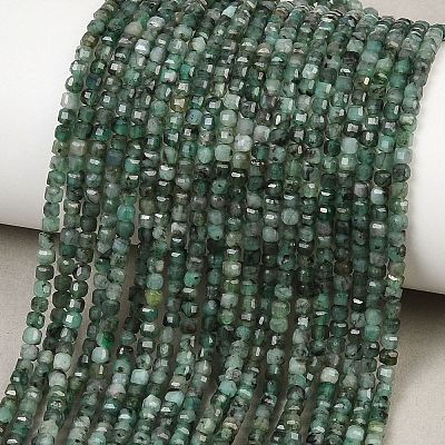 Natural Emerald Beads Strands G-B175-C04-2x2mm-1