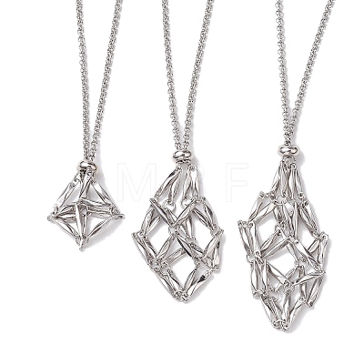 3Pcs 3 Styles 304 Stainless Steel Necklace Makings NJEW-JN04902-02-1