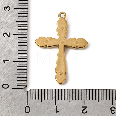 304 Stainless Steel Rhinestone Pendants STAS-B128-09G-04-1