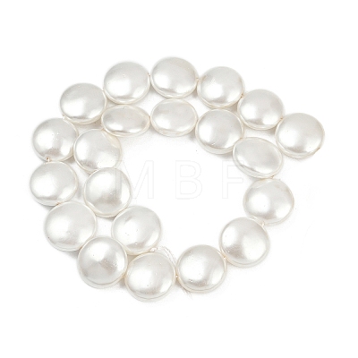 Electroplated Shell Pearl Beads Strands BSHE-G027-13D-1