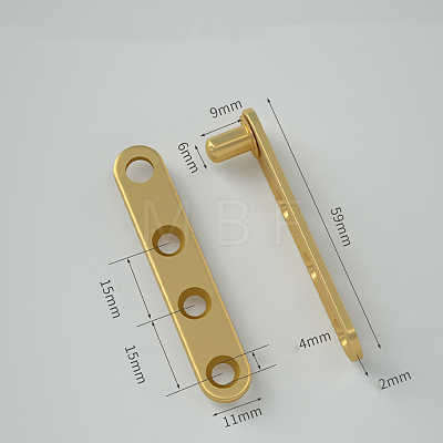 Brass Rotation Hidden Door Pivot Hinge CABI-PW0001-171B-G02-1