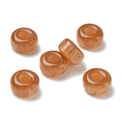 Opaque Resin European Beads RESI-F073-17A-1