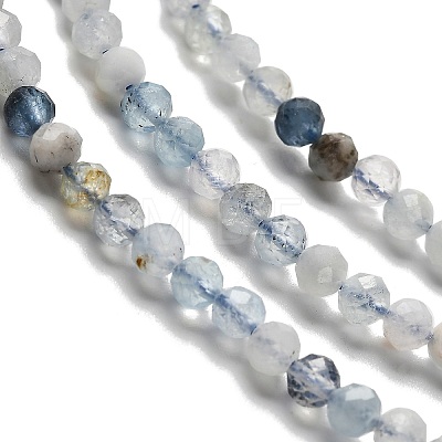 Natural Aquamarine Beads Strands G-RM2025-A17-3mm-B-1