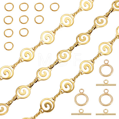 DIY Chain Necklace/Bracelets Kits DIY-TA0015-95G-1