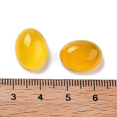 Natural Yellow Agate Cabochons G-G145-02B-1