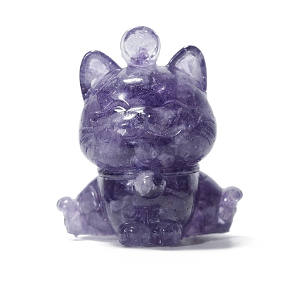 Resin Lucky Cat Display Decoration PW-WG24101-06-1