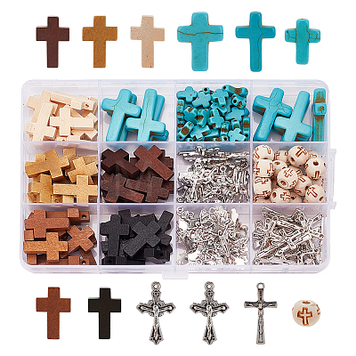 DIY Cross Jewelry Making Kits DIY-AR0003-13-1