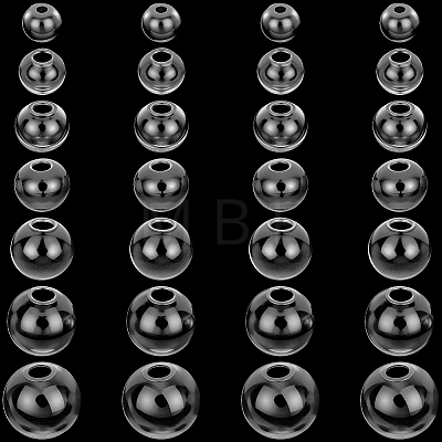 210Pcs Round Mechanized One Hole Blown Glass Globe Ball Bottles BLOW-PA0001-04C-1