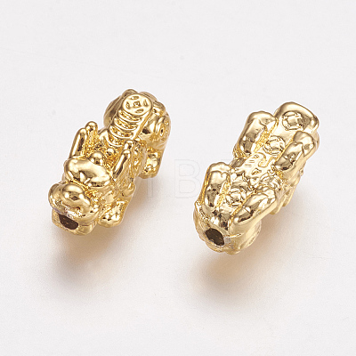 Feng Shui Real 24K Gold Plated Alloy Beads X-PALLOY-L205-06C-1