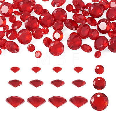 60Pcs 3 Styles Cubic Zirconia Charms ZIRC-TAD0001-01B-1
