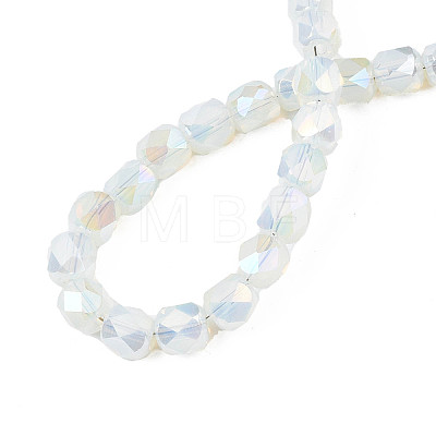 Electroplate Glass Beads Strands X-EGLA-N002-13-A14-1