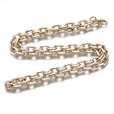 Iron Cable Chains Necklace Making MAK-N034-003A-G-1