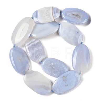 Natural Blue Lace Agate Beads Strands G-H006-A01-02-1