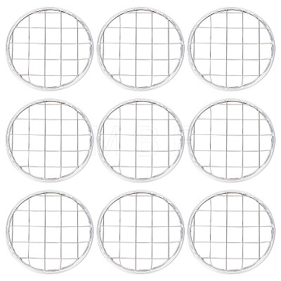 24Pcs 304 Stainless Steel Mesh Lids for Water Planting Glass Vase AJEW-BC0002-18-1