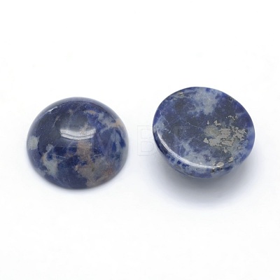 Natural Sodalite Cabochons G-P393-R45-12MM-1