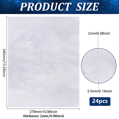 24 Sheets Glitter Hotfix Rhinestone(Hot Melt Adhesive On The Back) AJEW-FG0005-79-1