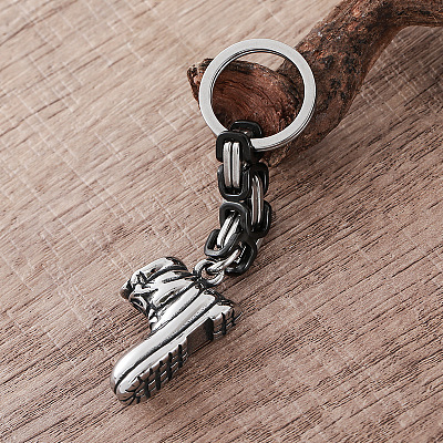 Biker Style 304 Stainless Steel Tactical Boot Keychains YF9349-1
