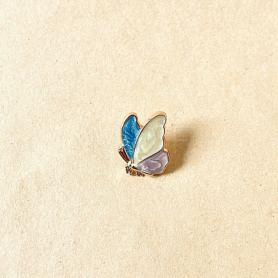 Butterfly Alloy Enamel Brooches PW-WG7F4D6-02-1