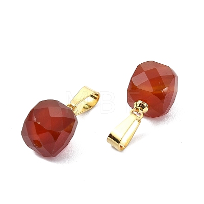 Natural Carnelian Pendants PALLOY-JF05312-1