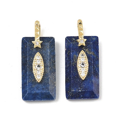 Natural Lapis Lazuli Faceted Pendants GG-CBA4154-06G-07-1