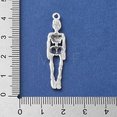 Tibetan Style Alloy Pendants for Halloween PALLOY-O002-09B-AS-1