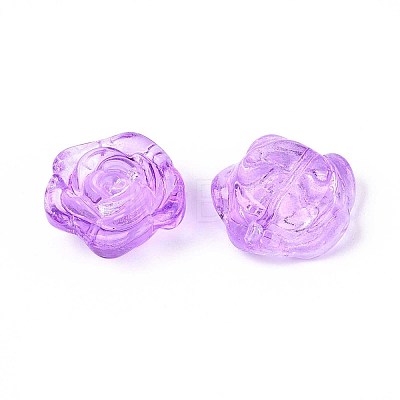 Baking Paint Transparent Glass Beads DGLA-N018-01G-1