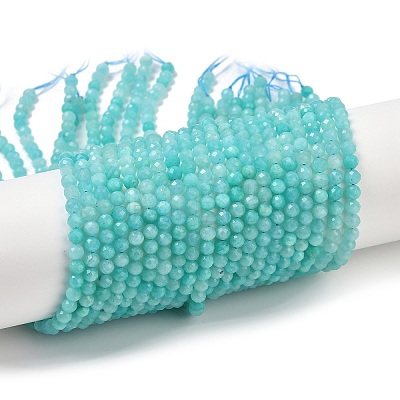 Natural Amazonite Beads Strands X-G-I379-A02-02-1